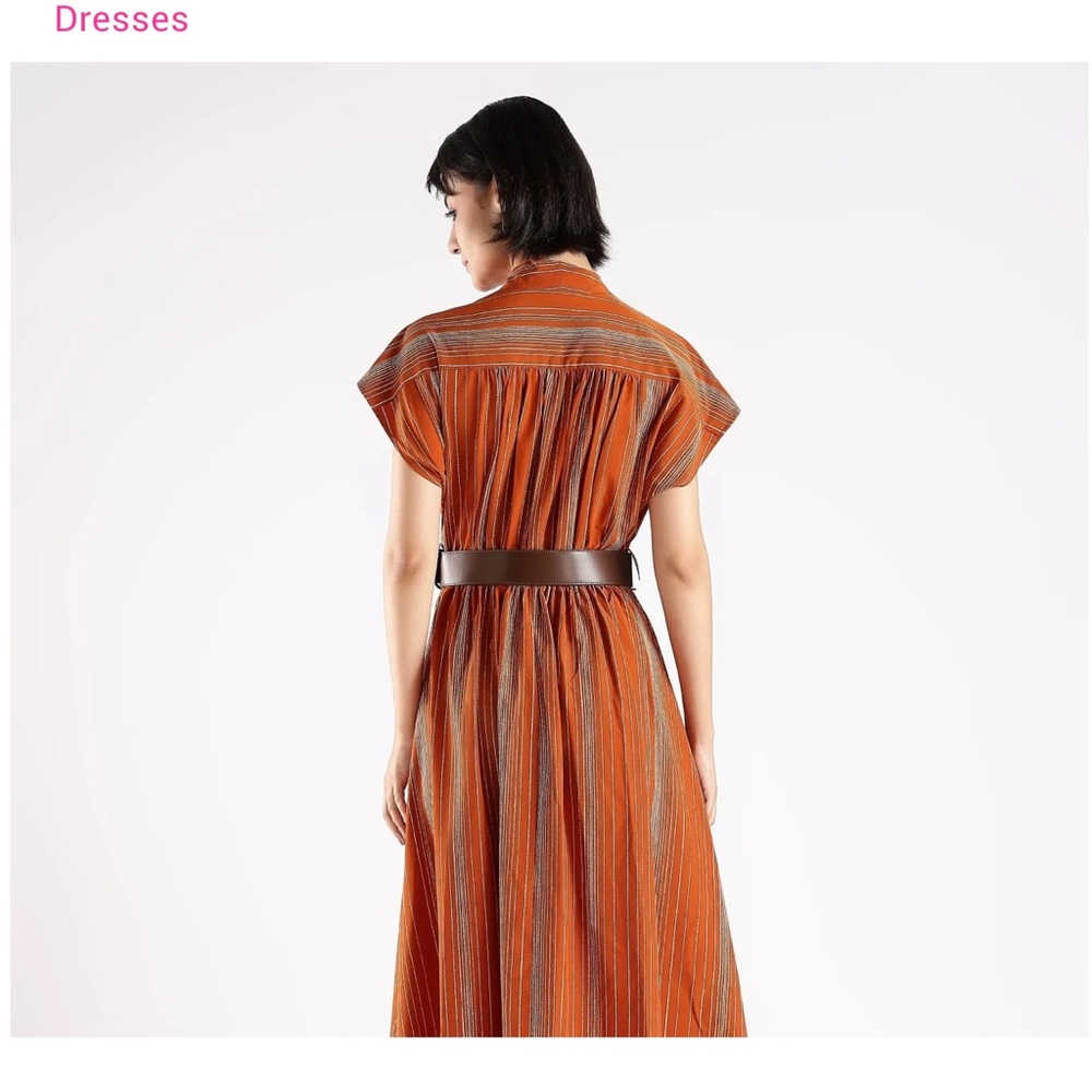 Calvin Klein Orange and Gray Maxi Dress - Picture 2 of 5